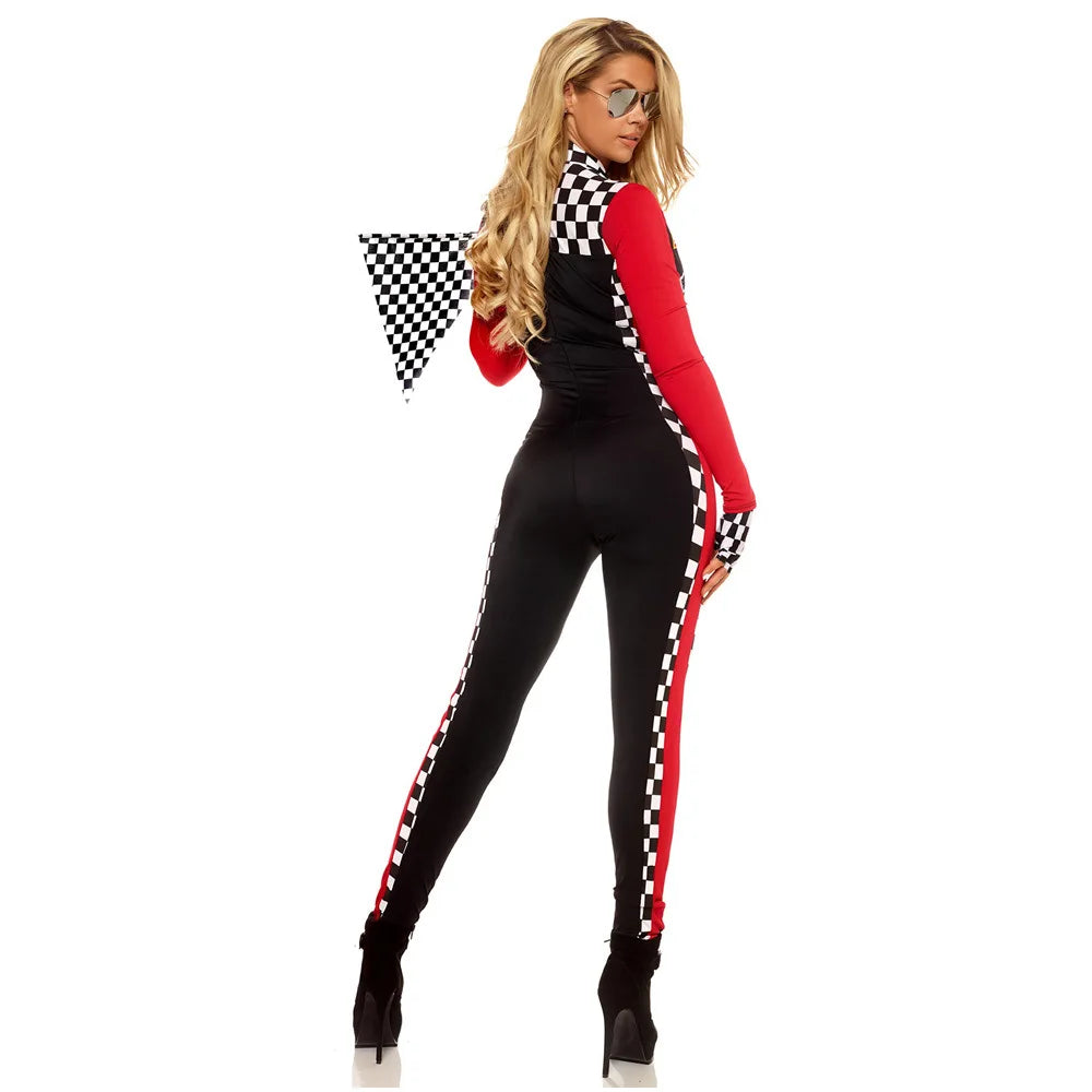 F1 Racing Flag Girl Outfit